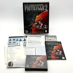 Privateer 2 The Darkening PC Game 1996 Big Box Complete Origin Wing Commander